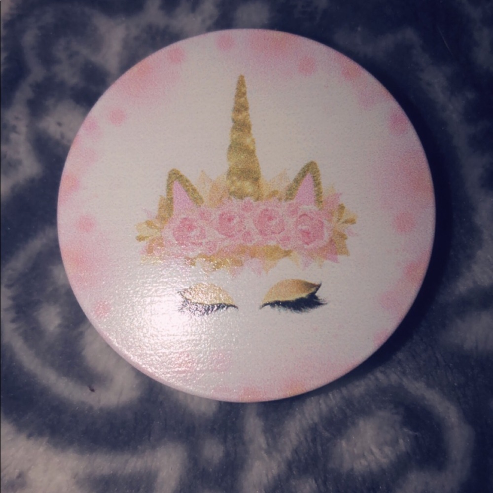 Gold Unicorn pop socket